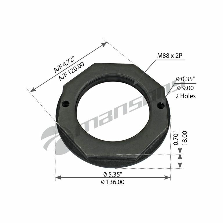 Гайка ступицы Gigant GKH2 М68х1,5