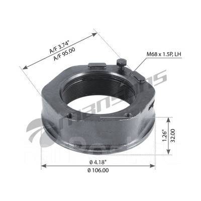 Гайка оси Gigant GKH2 правая М68х1,5 SW95