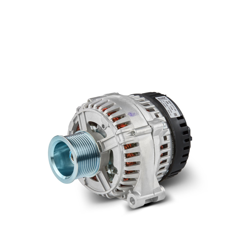 Генератор для а/м КАМАЗ с дв. ЕВРО-3, ЕВРО-4 110А (10-ручьевой шкив) / ПРАМО (ELTRA))