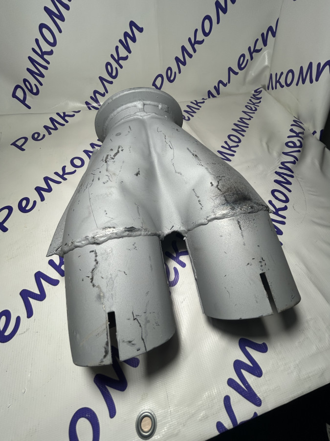 Тройник глушителя (загнутый) 54115 (под ХОМУТ)